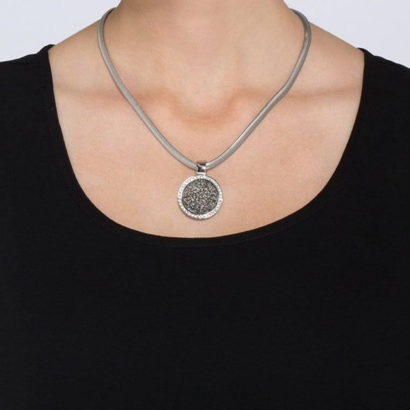 Dyrberg Kern Celine Silver Tone Costume Jewelery Necklace - Picture 1 of 5